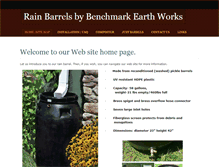 Tablet Screenshot of benchmarkrainbarrels.com